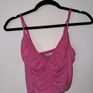 Urban Outfitters pink rouched tank top